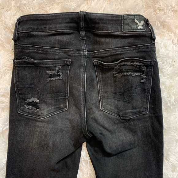 American Eagle Black Ri-Rise Jegging - Picture 4 of 5